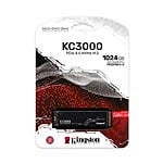 Kingston KC3000 M2 NVMe PCIe 40 1TB  Disco Duro SSD