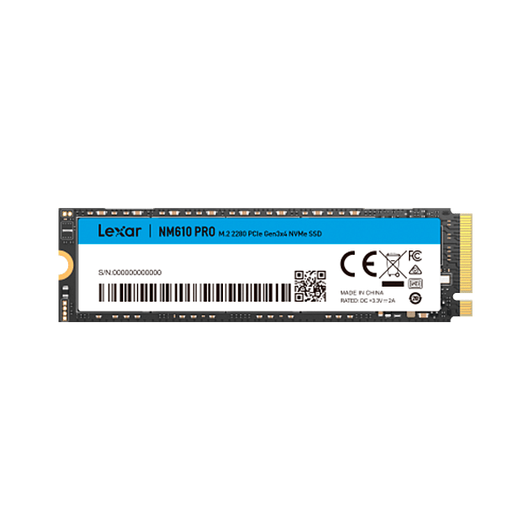 Lexar NM610 PRO 500GB  SSD M2 PCIe Gen3x4 NVMe