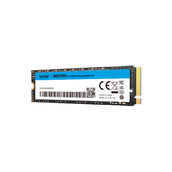 Lexar NM610 PRO 500GB  SSD M2 PCIe Gen3x4 NVMe