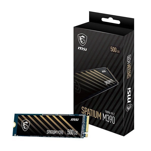 MSI Spatium M390 500GB M2 NVMe  SSD