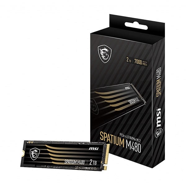 MSI Spatium M480 2TB M2 Gen4 x4 NVMe  SSD