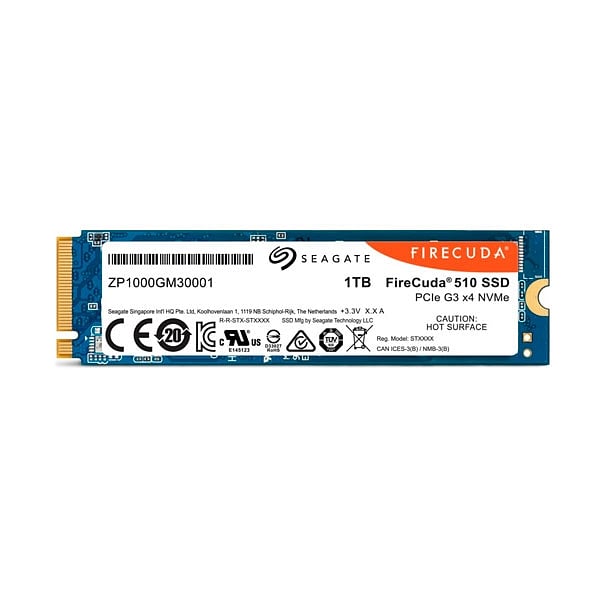 Seagate Firecuda Gaming 510 1TB M2 PCIe NVMe  SSD