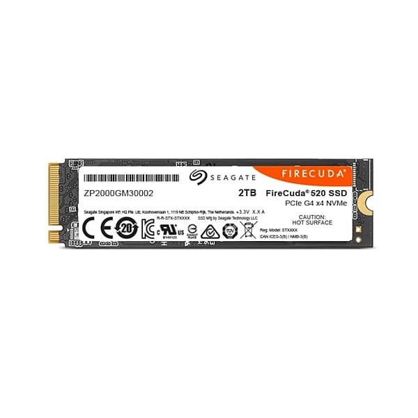 Seagate Firecuda Gaming 520 2TB M2 PCIe 40 x4 NVMe  SSD