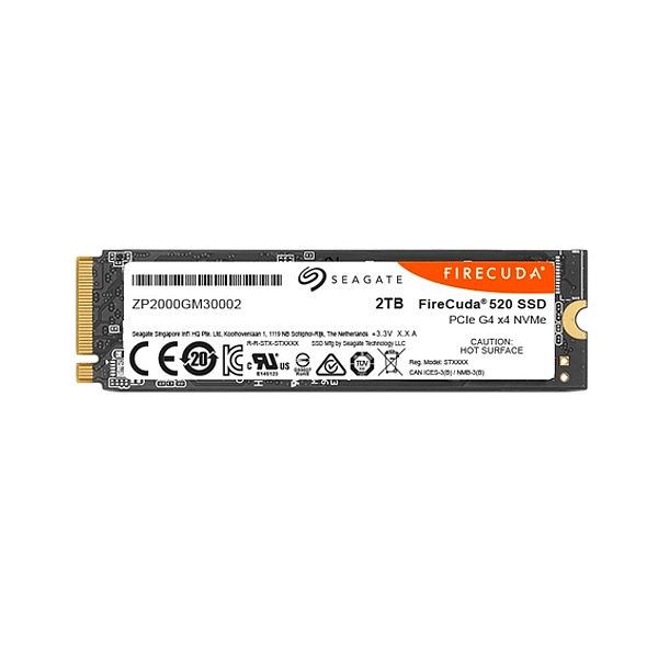 Seagate Firecuda Gaming 520 2TB M2 PCIe 40 x4 NVMe  SSD