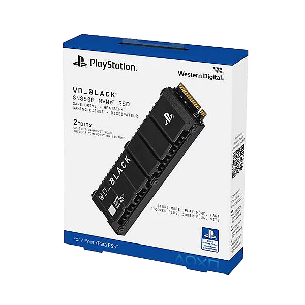 WD Black SN850P 2TB  SSD M2 PCIe 40 NVMe Para Sony PS5