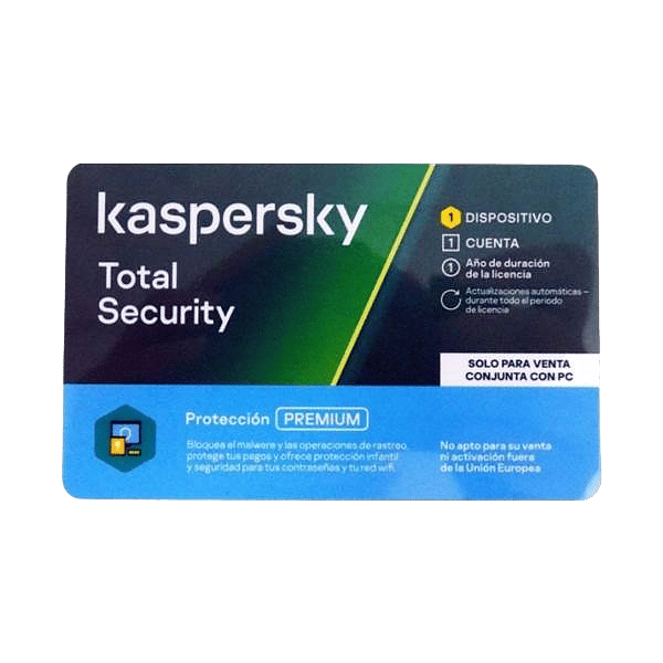Kaspersky Total Security Multi Device 1 licencia  Para venta conjunta con PC  Antivirus
