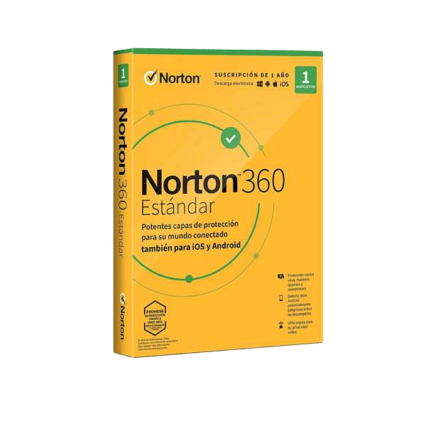 NORTON 360 STANDARD 10GB ES 1 USER 1 DEVICE 12MO