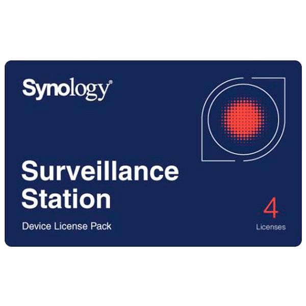 Synology Camera License Pack  Licencia Estándar 4 cámaras