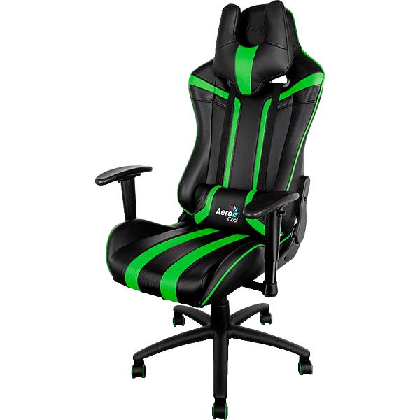 Aerocool AC120 negra  verde  Silla