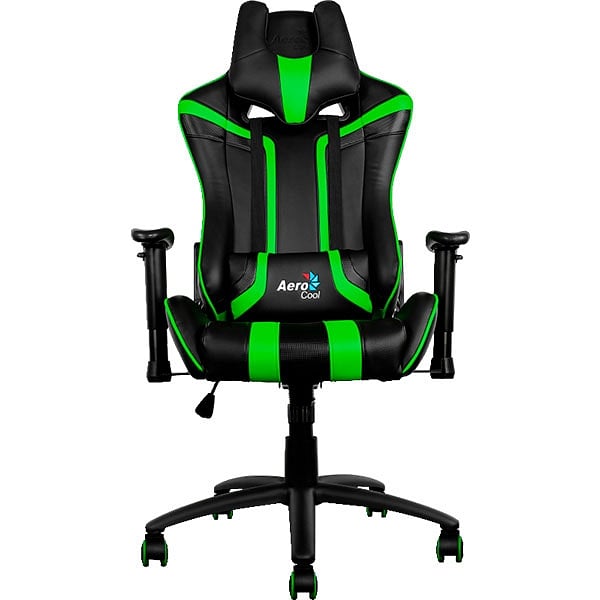 Aerocool AC120 negra  verde  Silla