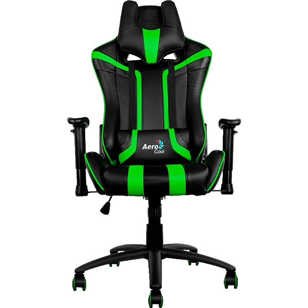 Aerocool AC120 negra  verde  Silla