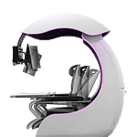 Cooler Master Orb X  Estación de juego multipropósito inmersiva Soporte Singlebox Blanco