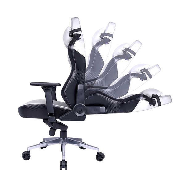 Silla Gaming Cooler Master Caliber X1C Grey  Silla Ergonómica Reclinable Soporte Lumbar cojines de espuma de alta densidad Reposabrazos 4D