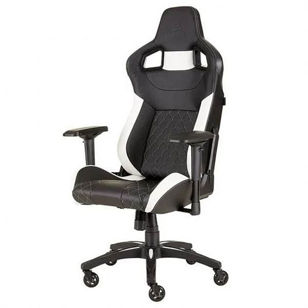 Corsair T1 Race 2018 Black  White  Silla