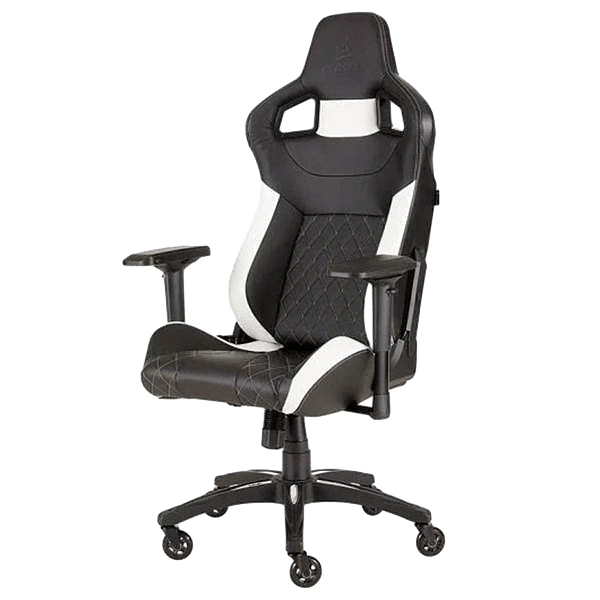 Corsair T1 Race 2018 Black  White  Silla