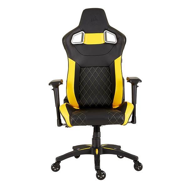 Corsair T1 Race 2018 Black  Yellow  Silla