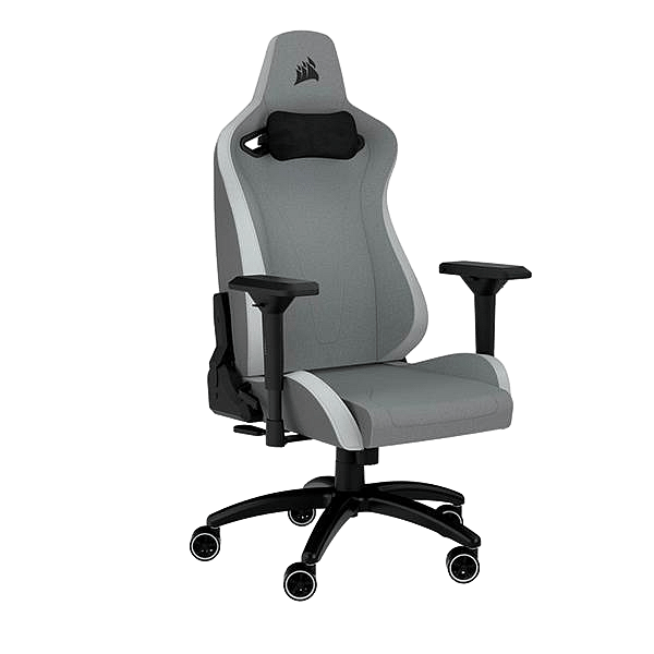 Corsair TC200 Light Grey  White  Silla