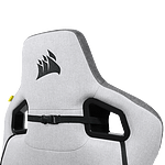Corsair T3 RUSH Fabric  Silla Gaming Reclinable Ergonómica con Soporte Lumbar y Cervical Grey  Silver