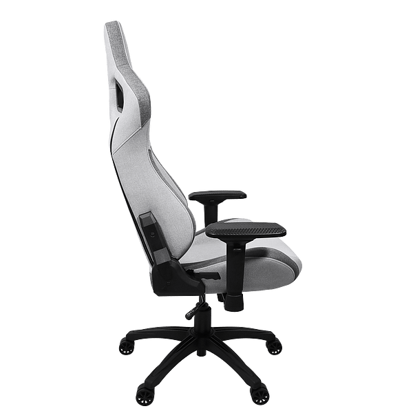 Corsair T3 RUSH Fabric  Silla Gaming Reclinable Ergonómica con Soporte Lumbar y Cervical Grey  Silver