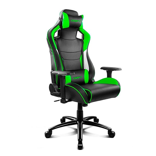 Drift Gaming DR400 Negra  Verde  Blanco  Silla