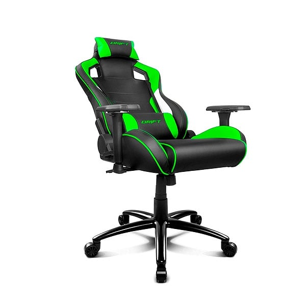 Drift Gaming DR400 Negra  Verde  Blanco  Silla