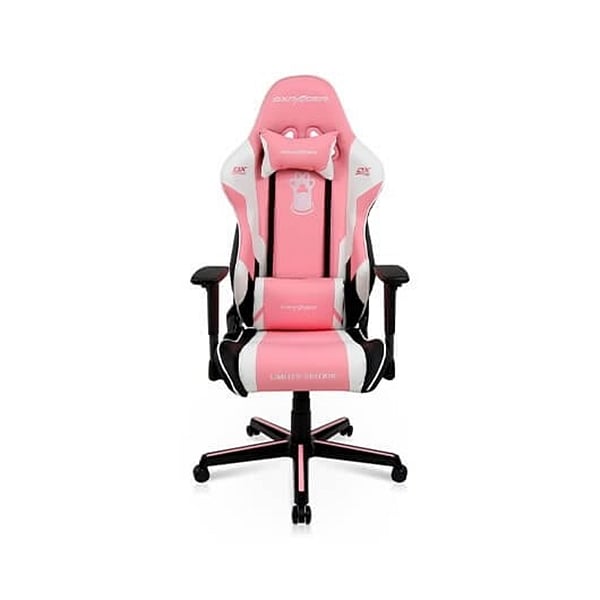 DXRacer Racing Pink  White  Silla