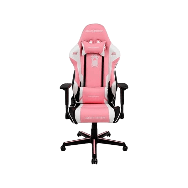 DXRacer Racing Pink  White  Silla