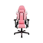 DXRacer Racing Pink  White  Silla