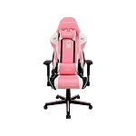 DXRacer Racing Pink  White  Silla
