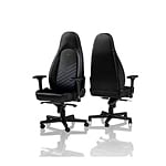 Noblechairs Icon cuero PU negro  azul  Silla