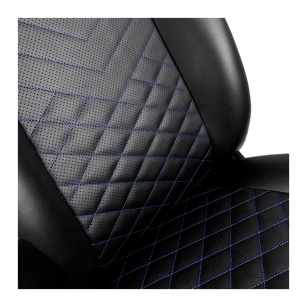 Noblechairs Icon cuero PU negro  azul  Silla
