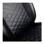 Noblechairs Icon cuero PU negro  azul  Silla