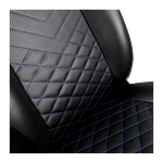 Noblechairs Icon cuero PU negro  azul  Silla