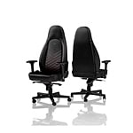 Noblechairs Icon cuero PU negro  rojo  Silla