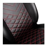 Noblechairs Icon cuero PU negro  rojo  Silla