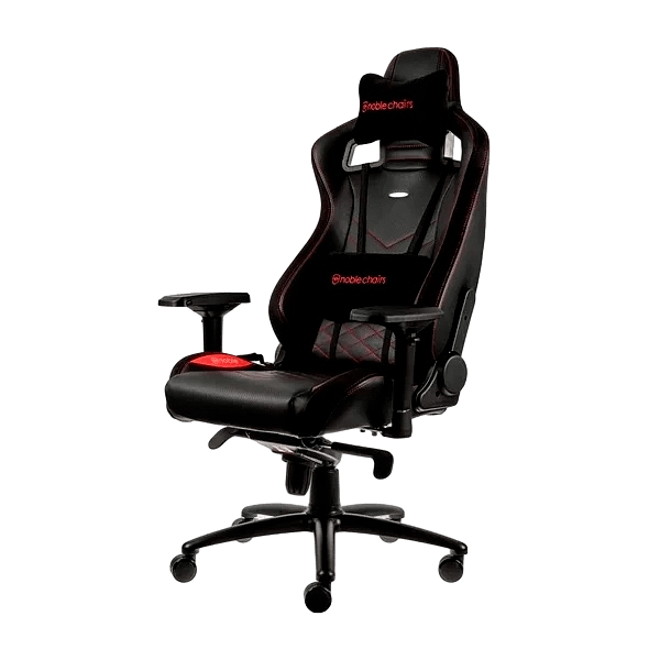 Noblechairs Epic cuero PU negro  rojo  Silla