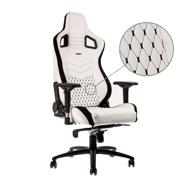 Noblechairs Epic cuero PU blanco  Silla