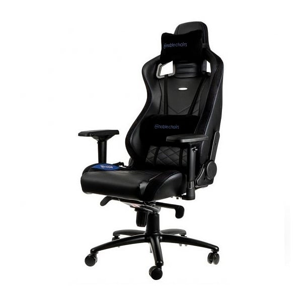 Noblechairs Epic cuero PU negro  azul  Silla