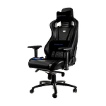 Noblechairs Epic cuero PU negro  azul  Silla