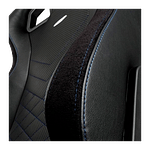 Noblechairs Epic cuero PU negro  azul  Silla