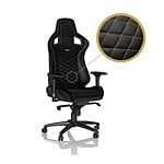 Noblechairs Epic cuero PU negro  dorado  Silla