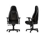Noblechairs Icon cuero PU negro  dorado  Silla
