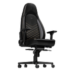 Noblechairs Icon cuero PU negro  dorado  Silla