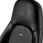 Noblechairs Icon cuero PU negro  dorado  Silla