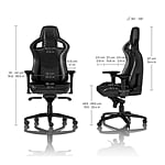 Noblechairs Epic cuero de nappa negro  Silla