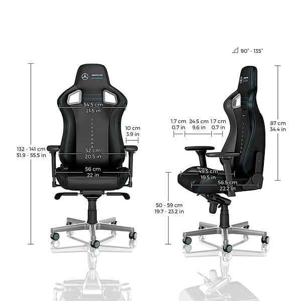 Noblechairs Epic cuero PU Mercedes AMG edition  Silla