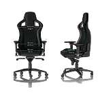 Noblechairs Epic cuero PU negro  verde  Silla