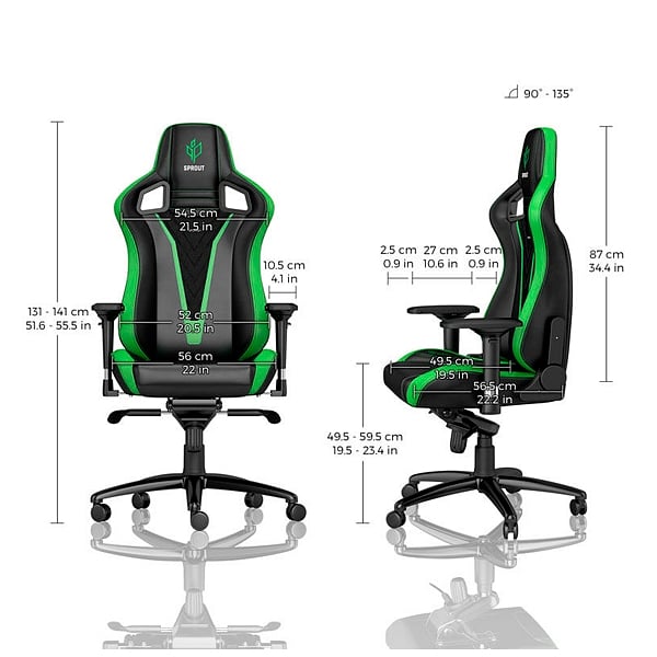 Noblechairs Epic cuero PU Sprout edition  Silla