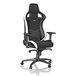 Noblechairs Epic cuero negro / blanco / rojo - Silla