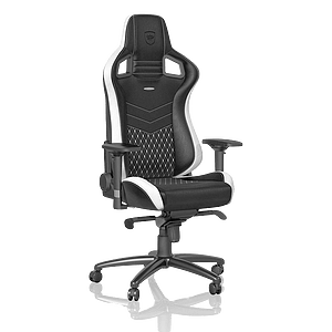 Noblechairs Epic cuero negro  blanco  rojo  Silla